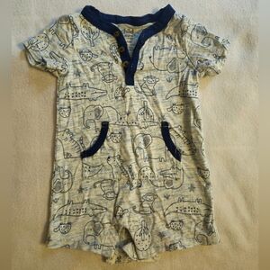 3/$15 Child of Mine Baby Romper with Animal Print